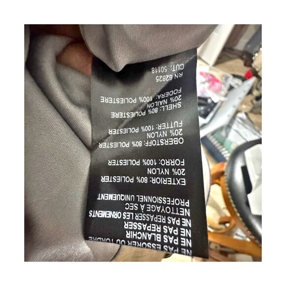 Tadashi Shoji Illusion Neck Lace Gown Embroidered Dark Pearl Size 2 NWT - Picture 7 of 12